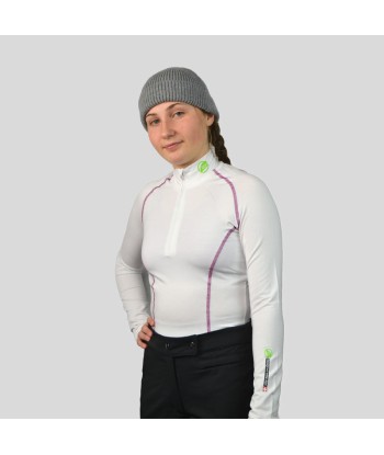 Base Layer « AIGUILLE VERTE » Femme Blanc/Framboise Vous souhaitez 