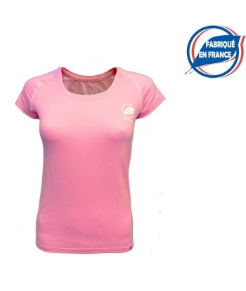 Tee-shirt « ECRIN » Femme Rose Pâle Made In France Venez découvrir notre 