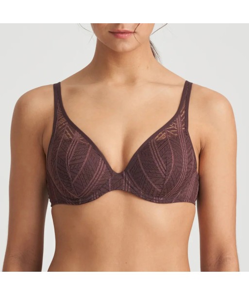 Marie Jo - Richard Soutien-Gorge Rembourré Forme Cœur Aubergine Le MVP de beaucoup