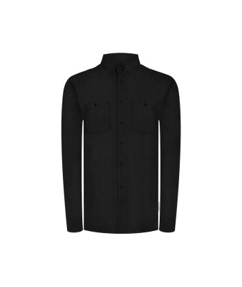 Chemise Noire Homme fibres de cellulose la colonne vertébrale