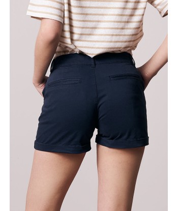 Short Bleue Marine Femme coton bio certifié GOTS acheter en ligne