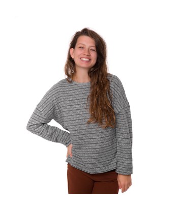 Sweat Gris Femme en chanvre et coton bio Pour