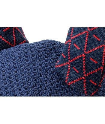 Bonnet INFI-KNIT bleu marine all-over rouge prix