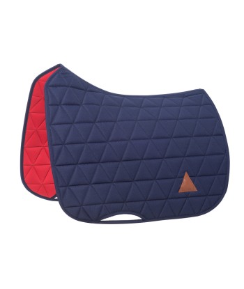 Tapis de selle EXCEL-ANSE dressage bleu marine ou a consommer sur place