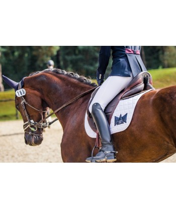 Tapis de selle TACANTE x LAMANTIA dressage blanc de la marque