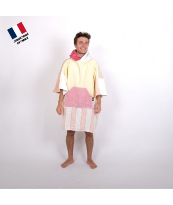 Poncho Anfibi unisexe 100% Upcyclé « Pink Pocket » modèle unique Pour