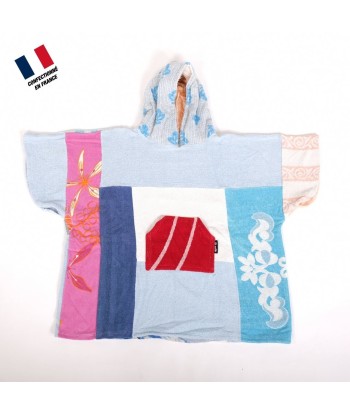 Poncho Anfibi Junior 100% Upcyclé « Flowers » - Modèle unique Dans la société mordern