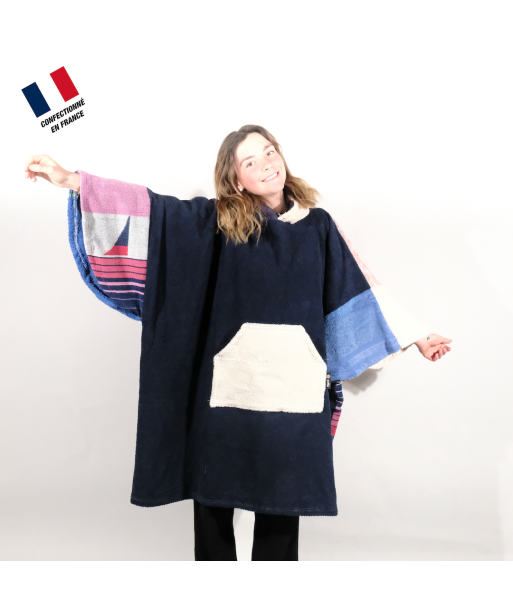 Poncho Anfibi unisexe 100% Upcyclé « White Pocket  » modèle unique le des métaux précieux