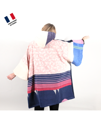 Poncho Anfibi unisexe 100% Upcyclé « White Pocket  » modèle unique le des métaux précieux