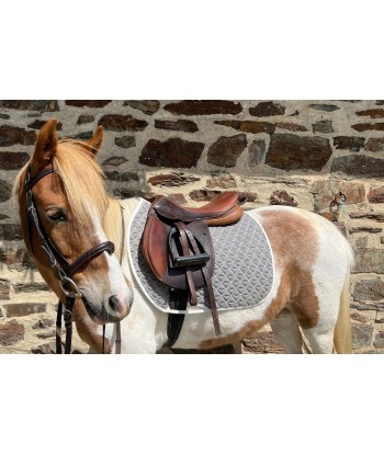 Tapis de selle INFI-KNIT nature gris poney du meilleur 