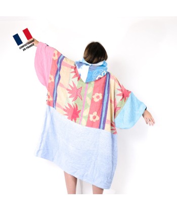 Poncho Anfibi unisexe 100% Upcyclé « Flowers and Leaves » modèle unique s'inspire de l'anatomie humaine