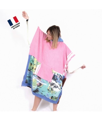 Poncho Anfibi unisexe 100% Upcyclé « Pink World » modèle unique vente chaude votre 