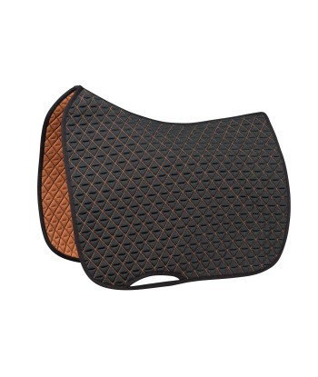 Tapis de selle INFI-KNIT dressage noir et caramel hantent personnes