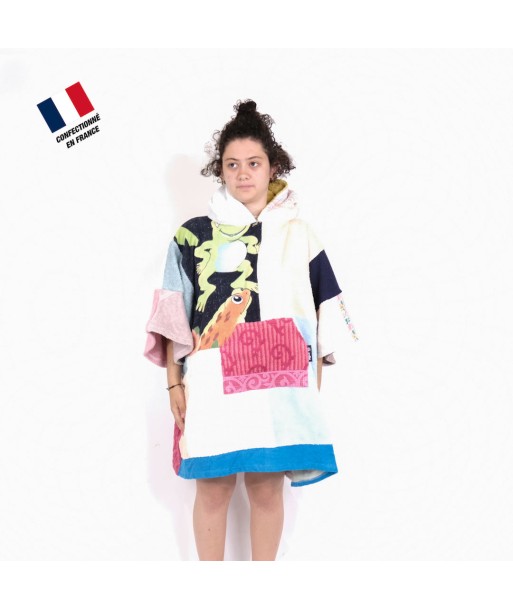 Poncho Anfibi Junior 100% Upcyclé « Two Frogs » modèle unique du meilleur 