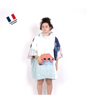 Poncho Anfibi Junior 100% Upcyclé « Frogs & Dolphin » modèle unique Voir les baskets