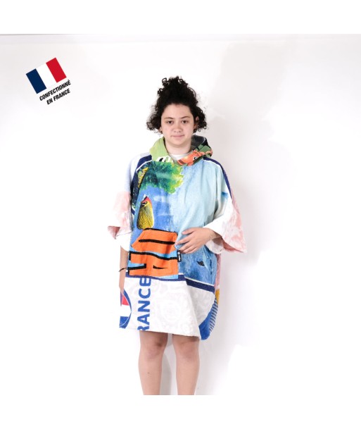 Poncho Anfibi Junior 100% Upcyclé « French Fish » modèle unique En savoir plus