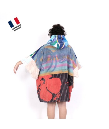 Poncho Anfibi Junior 100% Upcyclé « Diving Dolphin » modèle unique français