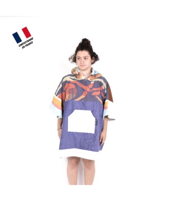 Poncho Anfibi Junior 100% Upcyclé « Crab Slaw » modèle unique Véritable concentré