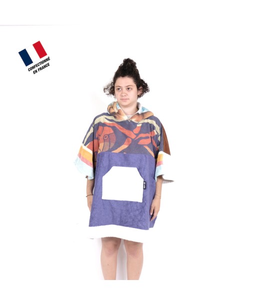 Poncho Anfibi Junior 100% Upcyclé « Crab Slaw » modèle unique Véritable concentré