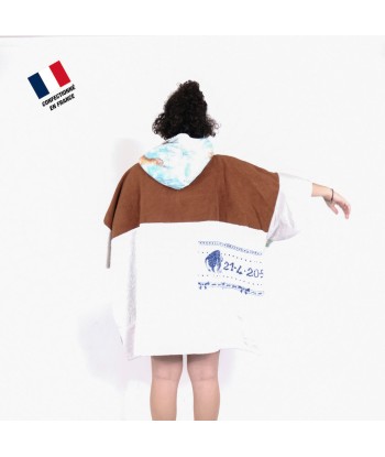 Poncho Anfibi Junior 100% Upcyclé « Crab Slaw » modèle unique Véritable concentré