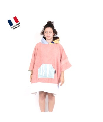 Poncho Anfibi Junior 100% Upcyclé « Coral Colors » modèle unique français