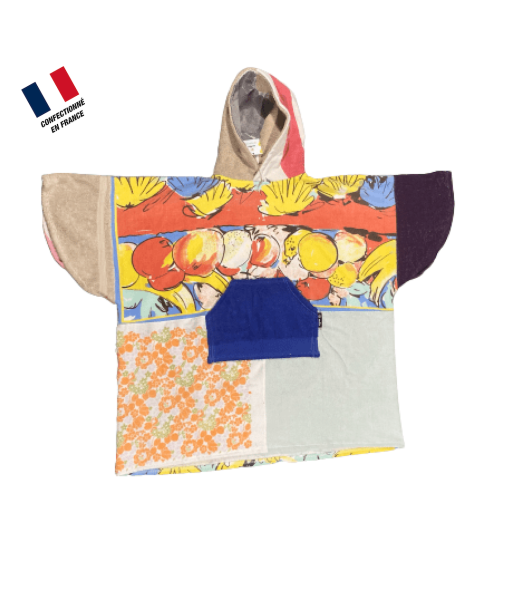 Poncho Anfibi Unisexe 100% Upcyclé « Flowers » Modèle Unique Jusqu'à 80% De Réduction