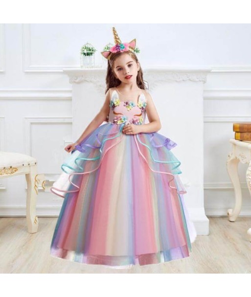 Robe Princesse Licorne Fille pour bénéficier 