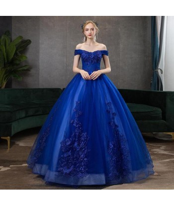 Robe de Princesse Bleue Femme pas cher chine