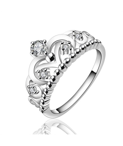 Bague Couronne Princesse Argent en ligne des produits 