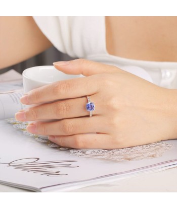 Bague Saphir Taille Princesse le concept de la Pate a emporter 