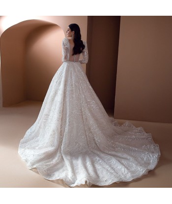 Robe de Mariée Princesse Manche Longue livraison gratuite