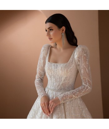 Robe de Mariée Princesse Manche Longue livraison gratuite