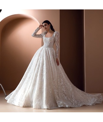 Robe de Mariée Princesse Manche Longue livraison gratuite