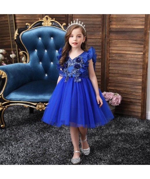 Robe Princesse Bleu Foncé soldes