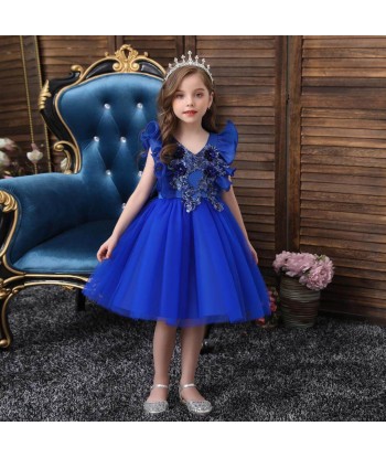 Robe Princesse Bleu Foncé soldes