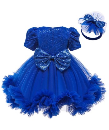 Robe Cérémonie Bébé Bleu Par le système avancé 