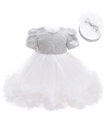 Robe Bébé Tulle Blanc pas cher 