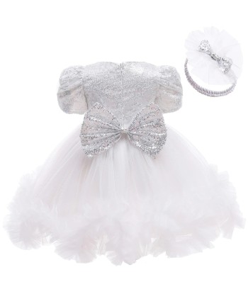 Robe Bébé Tulle Blanc pas cher 