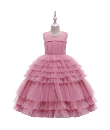 Robe Cérémonie Fille Tulle Rose des créatures d'habitude