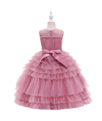 Robe Cérémonie Fille Tulle Rose des créatures d'habitude