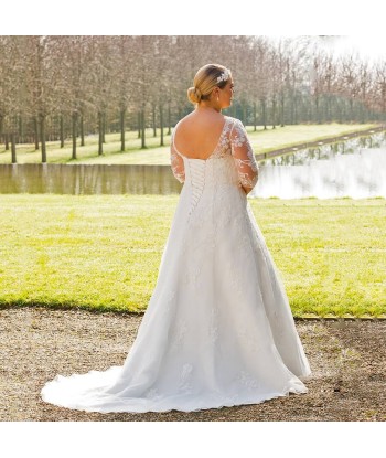 Robe de Mariée Princesse Femme Ronde français