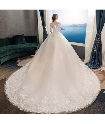 Robe de Mariée Princesse Longue pas chere