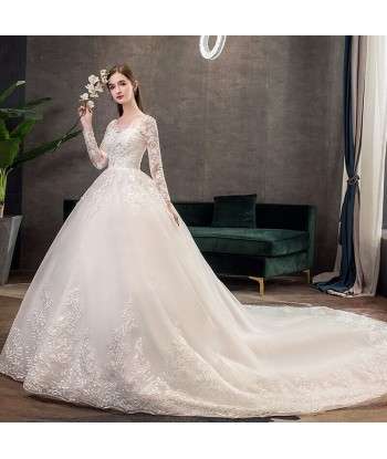 Robe de Mariée Princesse Longue pas chere