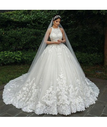 Robe de Mariée Princesse Dentelle Longue Traine de France