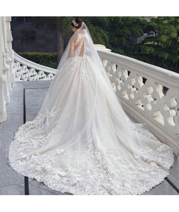 Robe de Mariée Princesse Dentelle Longue Traine de France