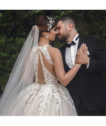 Robe de Mariée Princesse Dentelle Longue Traine de France