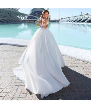 Robe de Mariée Princesse Satin Dentelle online