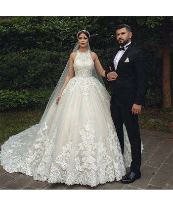 Robe de Mariée Princesse Dentelle Longue Traine de France