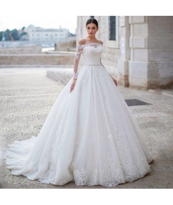 Robe de Mariée Princesse Haut Dentelle basket pas cher