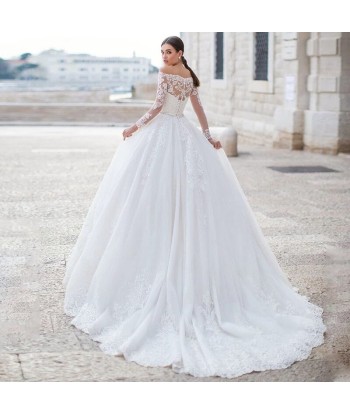 Robe de Mariée Princesse Haut Dentelle basket pas cher